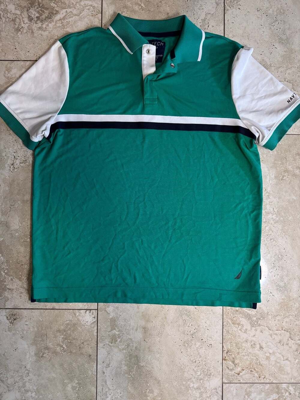 Nautica Navtech Sustainably Crafted Colorblock Polo Shirt